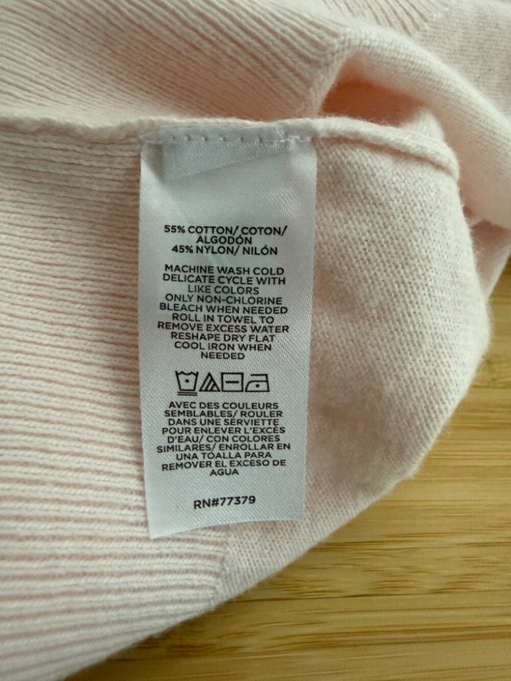 Ann Taylor Polo Sweater Blush Haze Light Pink Size Large - Picture 7 of 7